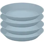 Koziol Teller "CONNECT PLATE" Teller Set, Made in Germany. Biozirkulärer Kunststoff, Ø 24 cm, tief