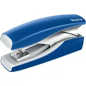 Leitz Heftgerät New NeXXt Softpress, Metall, 30 Blatt / 3 mm, mit 200 Heftklammern, blau