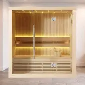EAGO AWT Sauna E1113A Hemlock 180x105cm Ohne Ofen