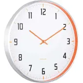 Karlsson - Wanduhr Sporty - Orange - Ø40cm