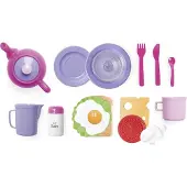 Dantoy Frühstück-Set - My Little Princess - 18 Teile - - One Size - Geschirr-Sets