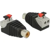 DeLOCK Terminalblock RCA/Chinch Buchse