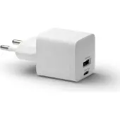 dbramante1928 re-charge - EU Wandladegerät- USB-C 25W+USB-A 18W-W, Drinnen, AC, Weiß