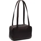 The Chesterfield Brand Leder Schultertasche Fenno Shoulder Bag Brown dunkelbraun