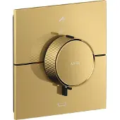Hansgrohe Thermostat Axor ShowerSelect ID UP, f 2 Verbr., eck., pol. Gold Optic
