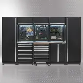 Datona Werkstatteinrichtung PREMIUM 325 cm mit Edelstahlplatte