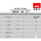 Givi 4111dt Kawasaki J125/j300 Montagesatz One Size