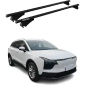 Menabo Grundträger Dachträger für Aiways U5 2020-2025 ABE Aluminium Schwarz 2tlg