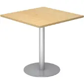 Hjh OFFICE PRO BISTRO F88Q S - System Konferenztisch Ahorn 80 x 80 Silber