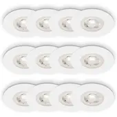 Briloner LED Einbauleuchten 3x4er Set warmweiß IP44 Deckenstrahler Einbauspots