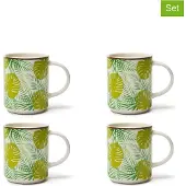Excelsa Set 4 Of Mugs Foliage Porzellan 30 Cl Bunt