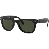 Ray-Ban Wayfarer Folding Classic, Erwachsener, Uni, Wanderer, Quadratisch, Vollrand, Schwarz