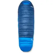 Rab - Schlafsack für große Kälte - Ascent -18C / 0F Tempest Blue/Maya Blue - Größe Links - Blau