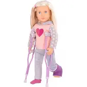 Our Generation Puppe - 46 cm - Martha auf Krücken - - One Size - Puppen