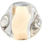 Loom Design Ice Ball Portable Tischleuchte Chrome - , Ice Ball, dimmbar, Transparent, für Wohnzimmer, Metall, Modern
