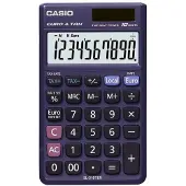 Casio SL-310TER, Desktop, Einfacher Taschenrechner, 10 Ziffern, 1 Zeilen, Batterie/Solar, Violett