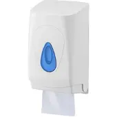 All Care PlastiQline Toilettenpapierspender Einzelblatt - Kunststoff - Farbfenster blau