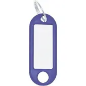 Wedo Schlüsselanhänger 18 mm mit Ring, Blau, 100 Stück