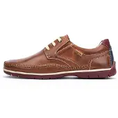 Pikolinos für Damen. M9A-4118 Braune Marbella-Lederschuhe (39), Wohnung, Schnürsenkel, Lässig