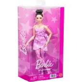 Barbie Deluxe Style Modepuppe Nr 11 in rosa Denim-Kleid mit Sternenaufdruck, zu Knoten gebundenes schwarzes Haar, Modepuppe, Weiblich, 4 Jahr(e), Junge/Mädchen, 295 mm, Mehrfarbig