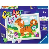 Ravensburger CreArt Malen nach Zahlen – Katze mit Schmetterling