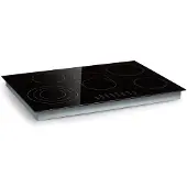 Klarstein Glaskeramik-Kochfeld, Herd mit 5 Kochfelder, 8500W Kochfeld, Moderner Einbauherd, Elektrische Kochplatte, Elektroherd mit Boost-Funktion, Hob für die Küche, Glaskeramik-Kochfeld 80 cm