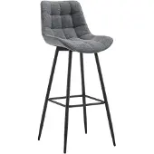 CLP Barhocker Dartford dunkelgrau Material Stoff