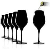 Stölzle 60x Lausitz Exquisit Blind Tasting Glas 350 ml schwarz