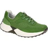 Gabor ROLLINGSOFT Damenschuhe - sportliche Schnür- Halbschuhe grün Freizeit