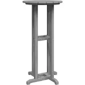 vidaXL Bartisch Hellgrau 55 x 55 x 107 cm Polyethylen