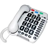 Geemarc Telecom Geemarc Amplipower 40 Schwerhörigentelefon extra laut 40 dB Weiß Deutsche Version