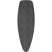 Brabantia Bügelbrettbezug D, Bügelbrettabdeckung, Schaum, Schwarz, Einfarbig, 1350 x 450 mm, 450 mm