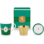 Pip studio Love Birds Medallion Emerald-Green Tesset für eine Person 0,3l
