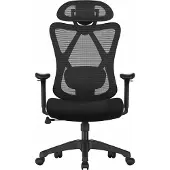 Songmics Bürostuhl Ergonomisch Computerstuhl Höhenverstellbar Schwarz