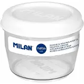 Milan Runde, luftdichte Lunchbox aus Tritan Nata 624 Weiß, 0,5 l