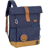Lassig Kinderrucksack - Medium Rolltop Backpack Little Gang, navy