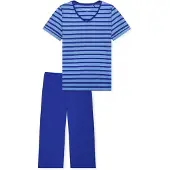Schiesser Schlafanzug "Casual Essentials" mit modisch umgeschlagenen Ärmeln