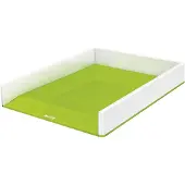 Leitz Ablagekorb WOW Duo Color, DIN A4, weiß/grün
