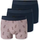Schiesser Boxer "95/5 Multipacks", Herren, Gr. 8, bunt (926, sonstiges), Single Jersey, Obermaterial: 95% Baumwolle, 5% Elasthan, körpernah, Unterhosen Boxer, ohne Eingriff, softer Logo-Webgummibund