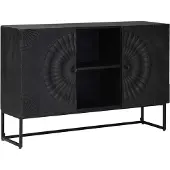 vidaXL Sideboard Schwarz 105 x 30 x 68 cm