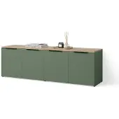 Livinity Wohnwand Piave Grün 2 Teile, Model 58802