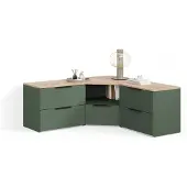 Livinity Wohnwand Piave Grün 3 Teile, Model 58857