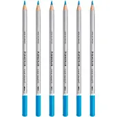 Staedtler Karat Aquarell Stifte - Cyan (hochwertig, weich, intensive Farben) 6 Stück