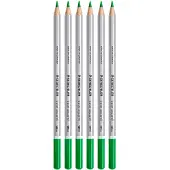 Staedtler Karat Aquarell Stifte - Grasgrün (hochwertig, weiche Minen, intensive Farben) 6 Stück