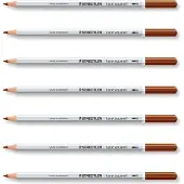 Staedtler Karat Aquarell-Wasserfarbpencil – Van-Dyke-Braun (hochwertig, weiche Mine, intensive Farben), 6 Stück