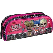 L.O.L. Surprise! LOLO0691, Weiches Federmäppchen, Schwarz, Pink, Abbildung, Reißverschluss, Kind, Junge/Mädchen