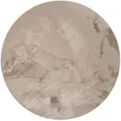 Benuta Nest - Kunstfell-Teppich Dave Taupe ø 180 cm rund
