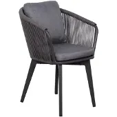 DeVries Brescia Diningsessel Rope 7 mm rund dark grey