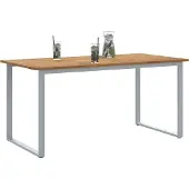 vidaXL Gartentisch Grau 160 x 80 x 75 cm Massivholz Akazie