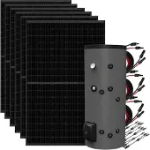 Offgridtec 2,58kWp Solaranlage mit 300L Fothermo Boiler zur Warmwasseraufbereitung